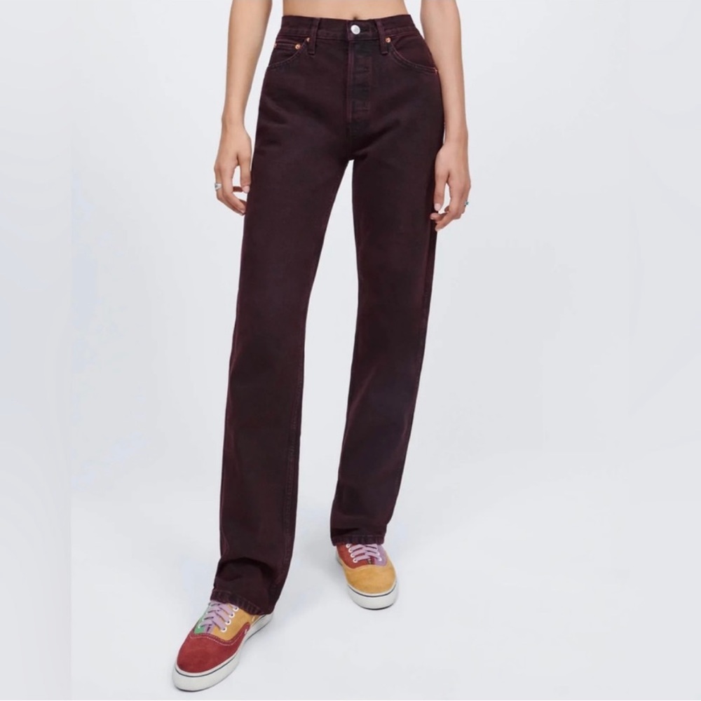 Redone high rise 90s Jeans, lightly worn